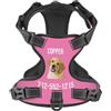 WINKEEY Pettorina per cani Personalizzata, Pettorina per cani Taglia Piccola, Media e Grande, Pettorina ad h, Personalizzabile con nome e numero di telefono, Pettorina antifuga, Riflettente