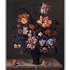 Generico Tulipani e altri fiori in un vaso di Helena Roouers (1663) - Stampa su tela giclée (M)