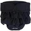 BePetMia Pannolini Lavabili per Cani Femmine, Pannolini Riutilizzabili per Cani, Mutandine Assorbenti Ecologiche, Mutande Igieniche per Cani in Calore (XL: 60-70cm, Nero)