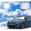 Coleya Parasole per Parabrezza Compatibile con Mini Cooper F55 F56 F57 2015-2023, Mini Cooper Accessori Copertura Parasole per Parabrezza Anteriore, Protezione Solare, Ripiegabile, Protezione UV