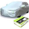 BEXITA Telo Copriauto SUV Impermeabile Invernale Esterno Stagioni Antivento Antineve Protezione UV Auto Copriauto per SUV; Taglia S: Max 445 cm