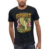 PIXEL EVOLUTION T-Shirt Cobra - Snake Authentic Spirit Warrior Uomo, Nero , M