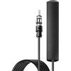 JUGNAW Adattatore Antenna Autoradio Interna Elettronica Amplificata Universale ANT-309 Amplificato con Montaggio Adesivo per Autoradio FM AM, AM 520KHz-1710KHz - Compatibile con Varie Marche