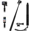 Wiseten 150CM Bastone Selfie Stick per GoPro Insta360, Allungabile Selfie Vlog Maniglia Portatile Fotocamera Accessori per GoPro Hero 13 12 11 10 9 8 Black insta360 X5 X4 X3 DJI Osmo Action 5 Pro