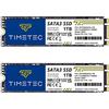 Timetec SSD 3D NAND TLC SATA III 6Gb/s M.2 2280 NGFF 64TBW Read Speed Up to 520MB/s SLC Cache Performance Boost Internal Solid State Drive for PC Computer Laptop and Desktop (2x1TB)