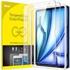 JETech Pellicola Protettiva per iPad Air 11 Pollici M4/M3/M2 (2026/2025/2024) con Strumento di Installazione Facile, Vetro Temperato Film, HD Chiaro, Pacco da 2
