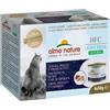 almo nature HFC Natural Light Meal - Tonno, Pollo & Prosciutto - Cibo Umido per Gatti Adulti - 4 lattine da 50g
