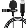 TronicXL Microfono a spina USB-C con cavo Lavalier microfono condensatore intervista podcast videoconferenza per DJI Smartphone Tablet Laptop