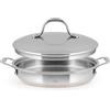 H&H Tegame in Inox e Rame, 2 Manici, 26cm, Con Coperchio
