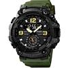 KXAITO Orologi da uomo Sport Outdoor Impermeabile Militare Orologio Data Multi Funzione Tattiche LED Sveglia Cronometro Large 37_Verde