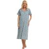 Suzy & Me Camicia da notte lunga in jersey di grandi dimensioni da donna in 7 stampe, 58-60