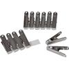Homéa, Set di 12 mollette per biancheria in metallo, antimarca, 6,1 cm