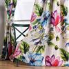 Taisier Home Elegante tenda con stampa astratta colorata, tenda stampata con fiori colorati, lunghezza 213 cm, per camera da letto (tenda con stampa floreale, 1 pezzo)