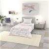 Italian Bed Linen Trapuntino Estivo Linea BASIC Made in Italy Copriletto Stampato in Morbida Microfibra - Trapunta Primavera Estate Mezza Stagione - Molecole, Singolo 160x240cm