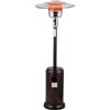 Eden pulse Stufa a gas esterno nero-cromato piramidale 13KW, Accensione piezoelettrica