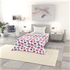 Italian Bed Linen Trapuntino Estivo Linea BASIC Made in Italy Copriletto Stampato in Morbida Microfibra - Trapunta Primavera Estate Mezza Stagione - Petali, Singolo 160x240cm