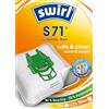 Swirl S 71 EcoPor - Sacchetti per aspirapolvere (10 sacchetti), resistenti agli strappi per alcuni aspirapolvere Siemens & Bosch, in scatola esterna ecologica, filtro al 99,9% di polvere di casa e