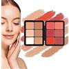 Hualabo Concealer Palette,12 Colors Makeup Cream Blush Palette,Concealer Foundation Palette,Long-Wearing Full Coverage Makeup for All Skin Types (3#, 12cm)