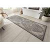 Hanse Home Orken Tappeto orientale a pelo corto, vintage, morbido tappeto orientale, adatto per camera da letto, sala da pranzo, soggiorno, cucina, nero, marrone, 80 x 200 cm