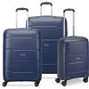 RONCATO Set 3 Trolley G+M+C 4W Galaxy BLU Notte Unisex Adulto, Blu Notte, PEQUEÑO + MEDIANO + Grande, Valigia, Blu notte, PEQUEÑO + MEDIANO + GRANDE, Valigia