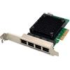 Digitus Scheda di Rete Server Ethernet 2,5 Gigabit - 4 Porte RJ45 - NIC - RTL8125B - 10/100/1000/2500 Mbps