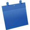 Durable Tasche per identificazione Durable con fascette di aggancio blu f.to esterno mm 311x442- inserto A4 orizz. cf 50- 175107