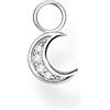 Thomas Sabo Orecchino da donna pendente luna oro, argento sterling 925