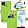 Fertuo Cover per Realme C21Y / C25Y, Custodia Portafoglio Cover a Libro in Pelle Flip Case con Silicone Bumper, Fibbia Magnetica, Porta Carte, Kickstand, per Realme C21Y / C25Y, Verde