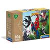 Clementoni - 27151 - Puzzle Play For Future - Marvel Spiderman - 104 pezzi - materiali 100% riciclati - Made in Italy, puzzle bambini 6 anni+