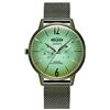 WELDER Breezy WWRS419 Orologio analogico al quarzo da uomo con cinturino in acciaio inossidabile, Verde, Orologio al quarzo