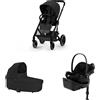 Cybex Gold Trio Cybex Balios S Lux con Cloud G e Base G Moon black