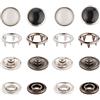 GORGECRAFT 40 Set Bottoni A Pressione con Perle 2 Colori Bottoni Simil-Perla per Camicie Western Abiti Automatici in Ottone per Indumenti Costumi, Giubbotti, Cappotti, Accessori