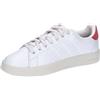adidas Advantage Premium Leather Shoes, Sneakers Uomo, Core White Core White Bright Red, 46 EU