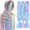 WoWCFyyds Kanekalon - Extension per capelli sintetici da intrecciare, 3 confezioni (XDB-MD8)