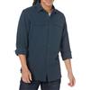 Amazon Essentials Camicia in Flanella vestibilità Regolare a Maniche Lunghe con Due Tasche Uomo, Blu Marino Slavato, L