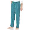 Amazon Essentials Pantaloni Pigiama in Flanella - colori fuori produzione Uomo, Blu Verde Righe, 5XL Plus