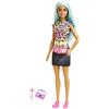 Barbie Carriere - Barbie Insegnante Caucasica, bambola insegnante bionda e bambola bambina castana, con accessori come lavagna a fogli, zainetto e tanto altro, Giocattolo per Bambini 3+ Anni, HCN19