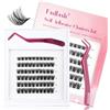 FADLASH Kit Ciglia Finte Pressione Ciglia Autoadesive, Senza Colla, 60pcs Ciglia+Pinzette(Z4)