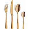 Amefa Austin, Acciaio Inox, oro, Ménagère 32 couverts pour 8 personnes
