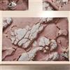 PETTI Artigiani Italiani MARBLELIZED - Tovagliette Americane Lavabili, Tovaglietta in Tessuto Effetto Marmo Malva, Set da 2 (30x45 cm) - Eleganti, Ideali per Colazione, Pranzo e Cena, Idea Regalo, 100% Made in Italy