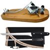 Nerthus FIH 1211 set supporto prosciutto pieghevole testa girevole coltello prosciutto affilatore e custodia per tagliare prosciutto