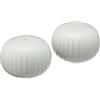 HAK Kähler Set saliera e pepiera Kähler H5 cm Hammershøi dettagli artigianali danesi, bianco