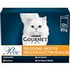 Gourmet Perle Umido Gatto Filettini in Salsa con Pollo, Anatra, Tacchini, Vitello con Verdure- 72Buste da 85 g Ciascuna (6 Confezioni da 12 x 85 g)