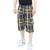 Ben Creek - Pantaloni Capri da uomo per il tempo libero - Bermuda per il tempo libero e tutti i giorni - Pantaloncini da trekking a 3/4 con elastico in vita - Cargo semi-lungo con tasche multitasche