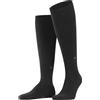 Burlington Dublin M Kh cotone al ginocchio tinta unita 1 paio, Calzini lunghi Uomo, Grigio Anthracite Melange 3095, 40-46