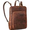 STILORD 'Marlow' Zaino Donna Pelle Vintage Zaino Uomo Portatile 13,3 Pollici Borsa a Tracolla Antifurto Medie Vera Cuoio Unisex, Colore:prestige - marrone