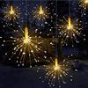 Queta Luce di fate LED, Qtiwe con luci di fate natalizie remote all'aperto, fuochi artificiali esplosivi, bianco caldo (180 luci)