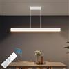 Lampadario LED Moderno A Spirale Dimmerabile Con Telecomando - Lunghezza 100 Cm, Regolabile, Per Sala Da Pranzo E Camera Da Letto, Nero, 50W, 3000-6000K