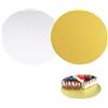 YYGMSS Set di 10 (5 Oro e 5 Argento) Portatorte Rotondi Ø 20 cm di spessore Vassoio per torte in cartone da 2 mm Disco di pasta Parte inferiore Tagliere per torte