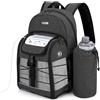 CURMIO Zaino portatile per concentratore di ossigeno, borsa da trasporto POC compatibile con unità Inogen, OxyGo e Caire, solo borsa, Nero (in Attesa di Brevetto)